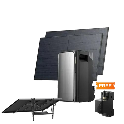 Комплект EcoFlow STREAM ULTRA/Solar Panel 2*400/Сонячний трекер EcoFlow Single Axis Solar Tracker/Розумний лічильник Smart Meter EFSTREAMULTRA800W-EU/EFSolar4*500W/EFA-DJUST/EFSTREAMULTRA800W-EU фото