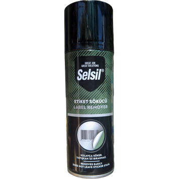 Очисник від наклейок та клею скотча Selsil Label Remover аерозоль 200 мл 02649/TAS038 фото