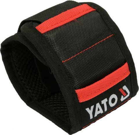 Пояс наручний з 2 кишенями, магнетизований YATO, 340х 90 мм, з нейлона [50] YT-74050 фото