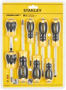 Набір викруток STANLEY "Cushion Grip S/DRIVER" : 8 шт STHT16167-0 фото