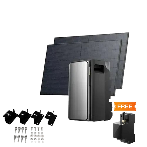 Комплект EcoFlow STREAM ULTRA/Solar Panel 2*400/Cистема кріплень EcoFlow Rigid Solar Panel Mounting Feet/Розумний лічильник Smart Meter EFSTREAMULTRA800W-EU/ZMS331/EF-OS-SM003-SMSHEL/AKIT-MS331 фото