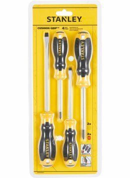 Набір викруток STANLEY "Cushion Grip S/DRIVER" : 4 шт прецизійні STHT16169-0 фото