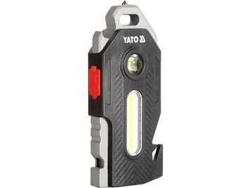 Ліхтар діодний багатофункц 6в1 YATO акумул. Li-Ion 3.7V 350 mA, освітл.- 400/ 200/ 50/ 35 Lm 8 режи YT-085609 фото